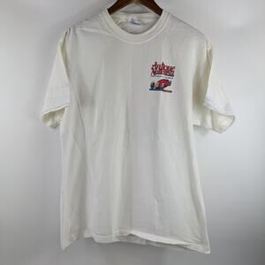 Vintage 2003 Mens Drag Racing Large T-Shirt POOR Antique Nationals Car Show 33rd